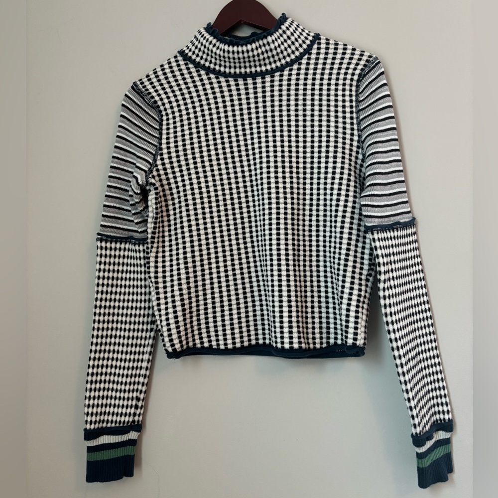 We The Free People Gamer Cuff Turtleneck Sweater Long Sleeve Knit Size Medium